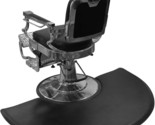 Black, 5 Ft X 3 Ft Ellipse, 1 Inch Thick Barber Cutting Chair Salon, Fat... - $124.94