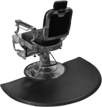 Black, 5 Ft X 3 Ft Ellipse, 1 Inch Thick Barber Cutting Chair Salon, Fatigue. - £98.28 GBP