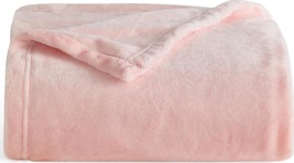 Bedsure Fleece Blanket Twin Blanket Pink - 300GSM Soft Plush - £36.05 GBP