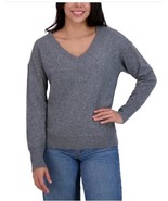 Lucky Brand Womens Sweater Heather Gray V-Neck Long Sleeves Soft Drop Sh... - $808.12 MXN