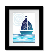 Come Sail Away by Styx - Love Song Rock Lyric Wall Art Print, Canvas or ... - $25.79 CAD+
