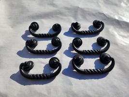 6 pcs. of Drop Handle Drawer Pull/Handle 3-1/4&quot; Hole Centers Black Bronz... - $22.99