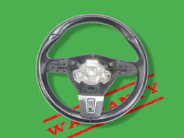 2009-2012 vw volkswagen cc heated steering wheel black leather 3C8419091... - $146.87