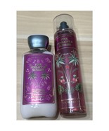 Bath &amp; Body Works Pink Pineapple Sunrise Body Mist &amp; Body Lotion New Set... - $18.81