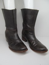 Freebird Womens Brown Leather Distressed Riding Pull On Ankle Boots Size... - $39.00