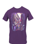 Looney Tunes The Chase Is Over Wile. E Coyote Purple T-Shirt Size SM NEW... - £11.33 GBP