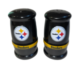 NFL Pittsburg Steelers Glass Salt and Pepper Shakers Ceramic - £9.40 GBP