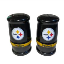 NFL Pittsburg Steelers Glass Salt and Pepper Shakers Ceramic - £9.42 GBP