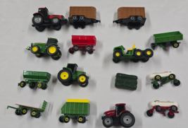 Ertl John Deere &amp; Case Tractor Set Bundle Lot 1/64 Figures Toys - $547.14 MXN