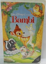 Bambi 1981 Vhs Walt Disney Black Diamond Classic Clam Shell - £39.33 GBP