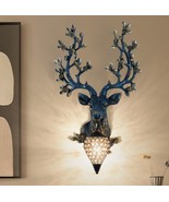 Sika deer attracts wealth with deer wall lamps American retro living roo... - $546.98 CAD