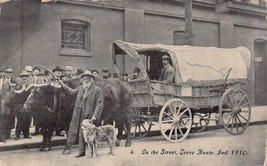 Oregon Trail ~ Ezra Meeker on The Street - Highland Indiana ~1910 Postcard-
s... - £7.57 GBP