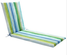 Outdoor Chaise Standard Lounge Blue Aqua Ombre Awning Stripe Cushion M12 - £227.50 GBP
