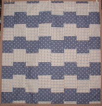 Blue And Brown Boys Quilt, Blue And Tan Baby Quilt, Quilt For Baby Boys Brown - $85.00