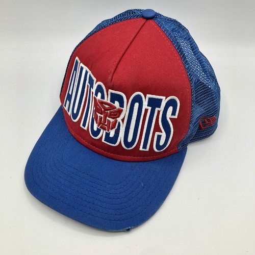 New Era Transformers Autobots 9Fifty Red Blue Snapback Adjustable Cap Hat - $14.84