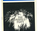 Playbill The Perfect Party 1986 John Cunningham June Gable Debra Mooney  - £10.96 GBP