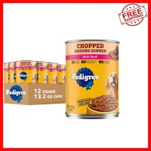 12-Pack Pedigree Chopped Ground Dinner: Beef Canned Dog Food for Adult Dogs - $683.84 MXN