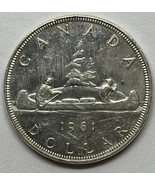 1961 Canadian $1 Voyageur Silver Dollar $1 Coin (Free Worldwide Shipping) - £18.90 GBP