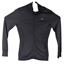Womens Black Track Jacket Nike Small Full Zip with Pockets Training Perf... - $672.56 MXN
