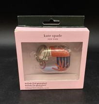 Kate Spade Abstract Funky AirPods 3rd Generation Case Clips Keychain New - £13.25 GBP