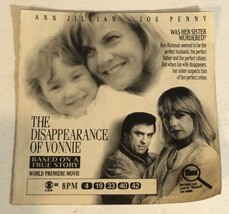 Disappearance Of Vonnie Tv Guide Print Ad Ann Jillian Joe Penny TPA11 - £4.63 GBP