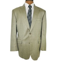 Nordstrom Burberry London Mens Kensington Blazer 42R Beige Suit Jacket Wool Silk - £100.66 GBP