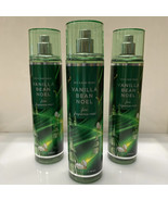 Set of 3 Bath &amp; Body Works Vanilla Bean Noel Fine Fragrance Mist 8 fl. o... - $616.31 MXN