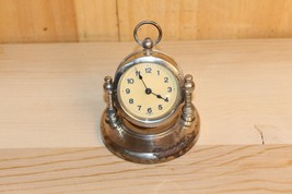 Antique German Swivel Head  Desk Clock ~ Runs ~ - £51.90 GBP