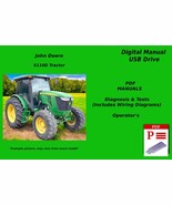John Deere 6110D Tractor Diagnosis &amp; Tests Manual See Description USB - $23.74