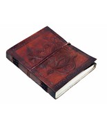 HG-LTHR Personalize A5 cm double dragon Leather Blank Book grimoire leat... - $58.27 CAD