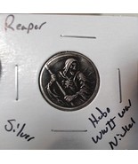 HOBO Death Reaper With Scythe  Made From A REAL WWII Silver War Nickel S... - $289.23 MXN