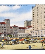 Hotel Chelsea Atlantic City New Jersey Vintage Postcard Linen Boardwalk - £7.81 GBP
