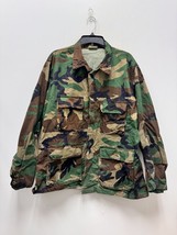 Us Military Usgi Coat Woodland Camo Pattern Combat Jacket Shirt - Large Regular. - £7.33 GBP