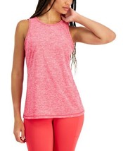 allbrand365 designer Womens Heathered Keyhole-Back Tank Top,Pink,X-Small - £17.74 GBP