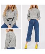 TopShop gray Perforated Wool Blend sweater Size 4 - $29.70