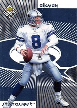 1998 Upper Deck Collectors Choice Starquest #8 Troy Aikman Cowboys  - £0.70 GBP