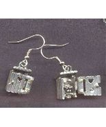Funny OUTHOUSE EARRINGS-Camping Country Bathroom Charm Costume Jewelry-OPENS! - £11.84 GBP