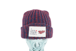 Love Your Melon x MLB Baseball Minnesota Twins Spell Out Knit Beanie Hat USA - £25.99 GBP