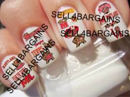 40 New 2023 Maryland Terr API Ns Terps LOGOS》20 Different Designs《Nail Art Decals - £14.94 GBP