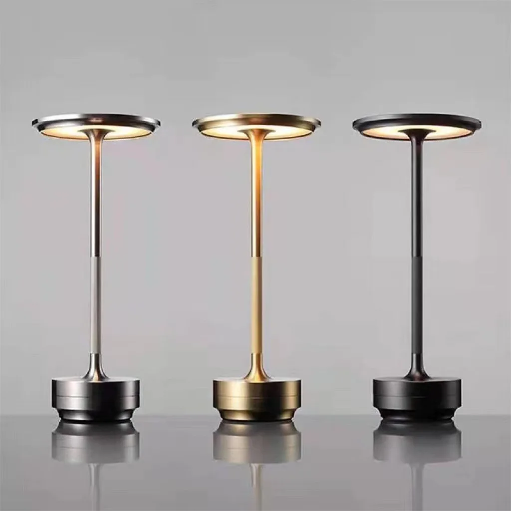 Simple charging LED Desk Lamp restaurant bar desk lamp dimming atmosphere retro - £21.33 GBP+