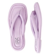Flip flop sandals  8 women&#39;s purple puffy slip on shoes No Boundaries shoes  - £14.09 GBP