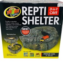 Zoo Med Repti Shelter 3 in 1 Cave for Reptiles Medium Size 8&quot; - £19.77 GBP