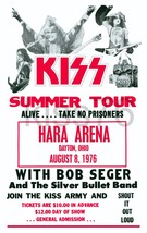 KISS Band 14 x 22 August 08,1976 Hara Arena Reproduction Concert Poster - $40.00