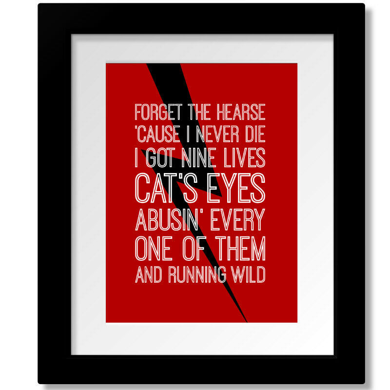 Back in Black - ACDC - Song Lyric Inspired Rock Music Art Print Canvas o... - $18.81+