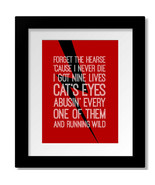 Back in Black - ACDC - Song Lyric Inspired Rock Music Art Print Canvas o... - $357.38 MXN+