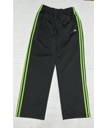 Adidas Climawarm Women’s Sweatpants Size M Black/Green Stripes Fleece At... - $373.06 MXN