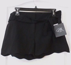 LBK Clothing Juniors Black Dress Shorts with Tie Sash NWT Size 0 &amp; 11 MS... - $16.14