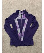 Invivva Zip Violet  Figure Skating Longsleeve Finger-cut Jacket - $25.07 CAD
