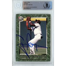 Tony Gwynn Auto San Diego Padres Signed 1992 Fleer Ultra Baseball Autograph Card - $294.01