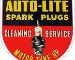 Auto-Lite Spark Plugs Laser Cut Advertising Metal Sign - $59.35